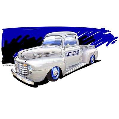 1948 Ford Pickup Restoration Project Concept Art
