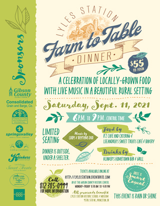 Lyles Station Farm to Table Event Flyer Design