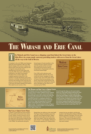 Wabash and Erie Canal Sign